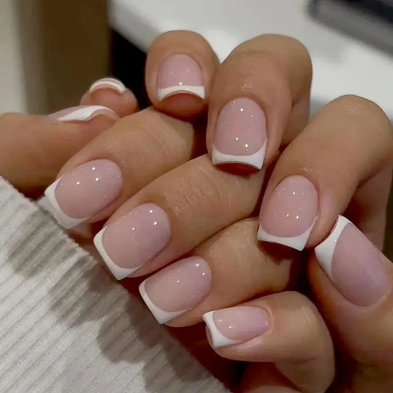 Set French Manicure Autocollant