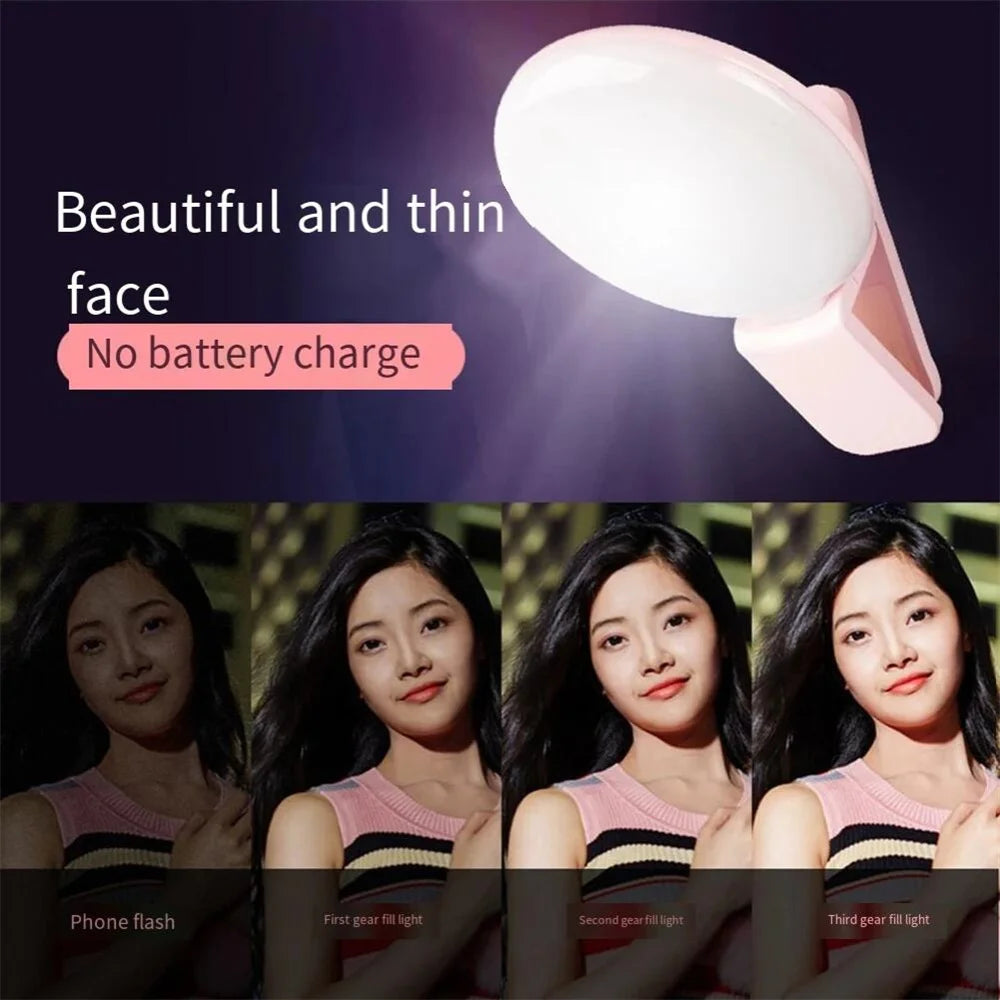Mini Ring Light USB pour Smartphone – Idéal Selfies & Vlogs