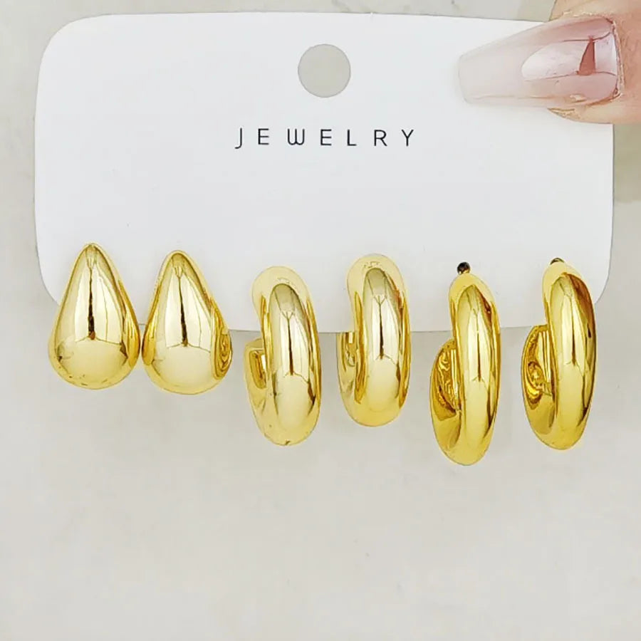 Trio de Boucles d’Oreilles Créoles