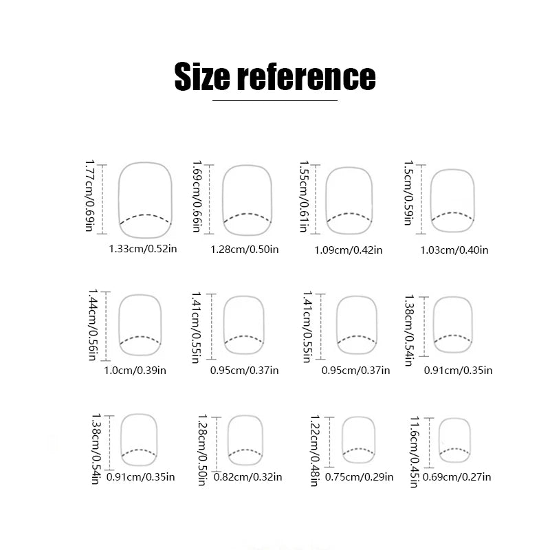 Set French Manicure Autocollant