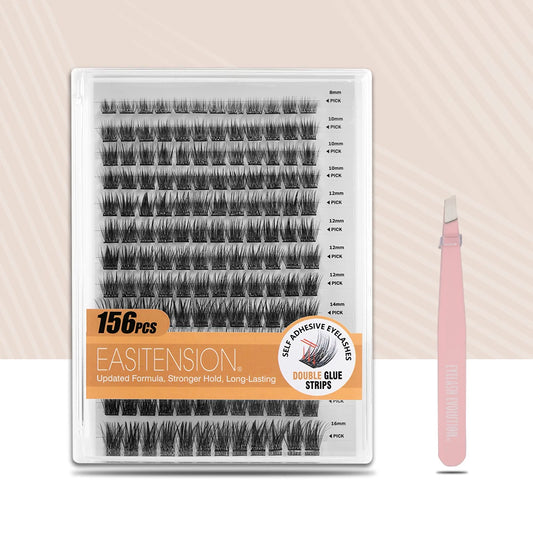 Cils en Grappes Auto-Adhésifs